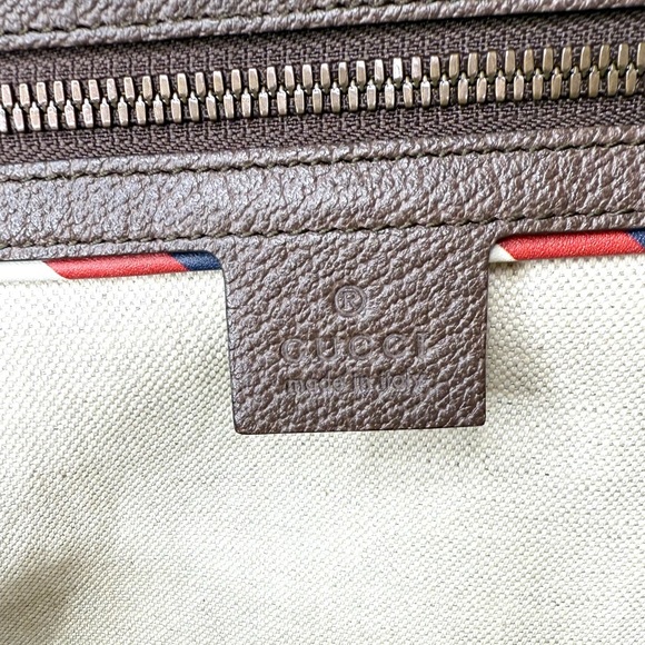Authentic GUCCI unisex travel bag brown monogram coated canvas - Picture 14 of 16